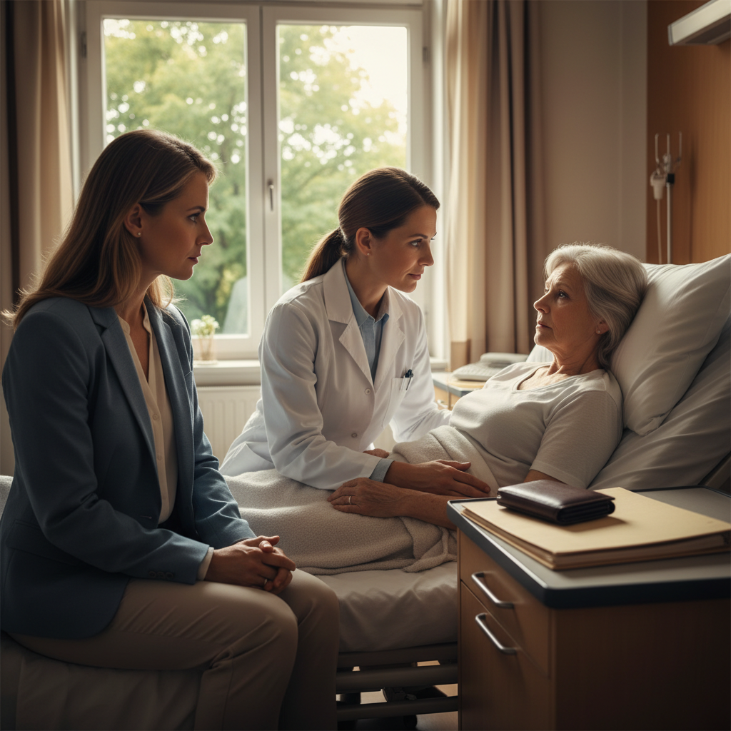 Redaktionelles Bild mit Menschen zum Thema: Wer entscheidet ohne Vollmacht über meine Gesundheit und Finanzen?