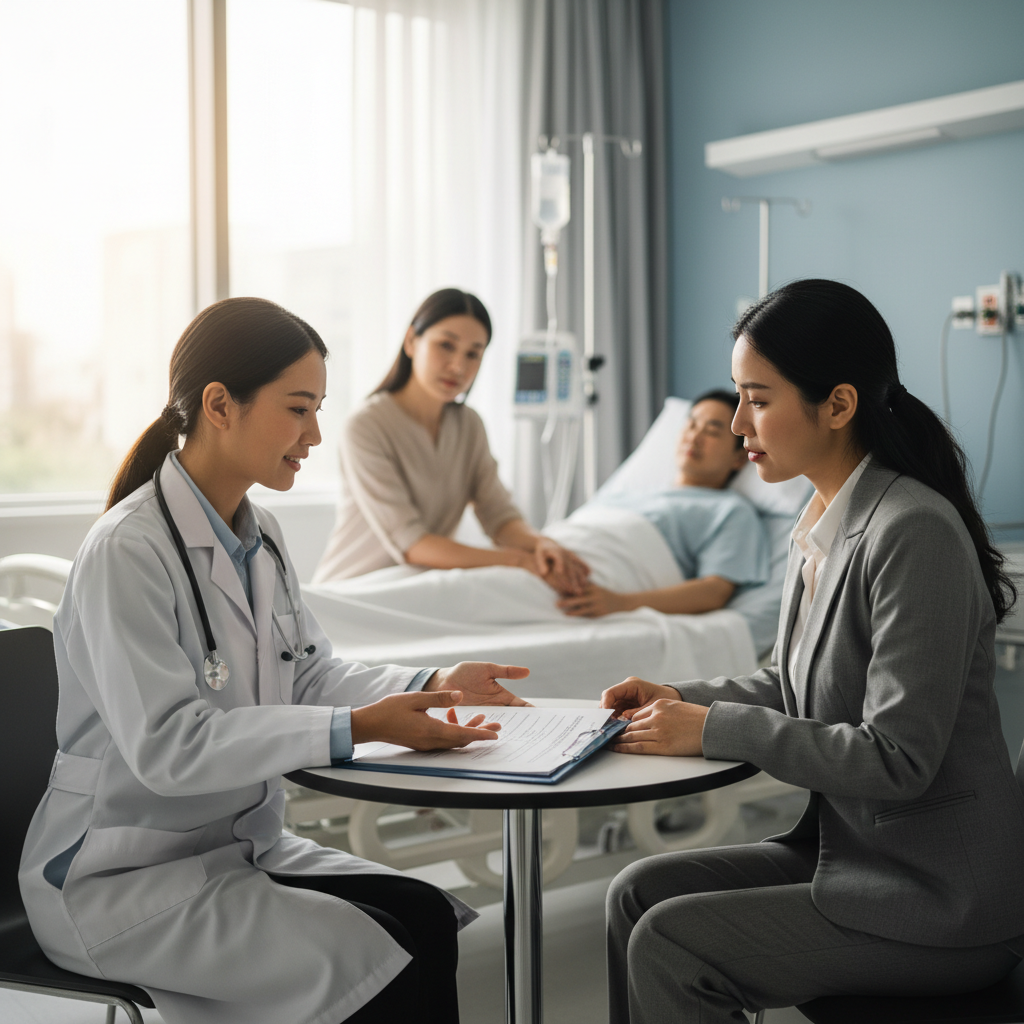 Redaktionelles Bild mit Menschen zum Thema: Nicht an Maschinen leben: So legen Sie Ihren Patientenwillen rechtssicher fest