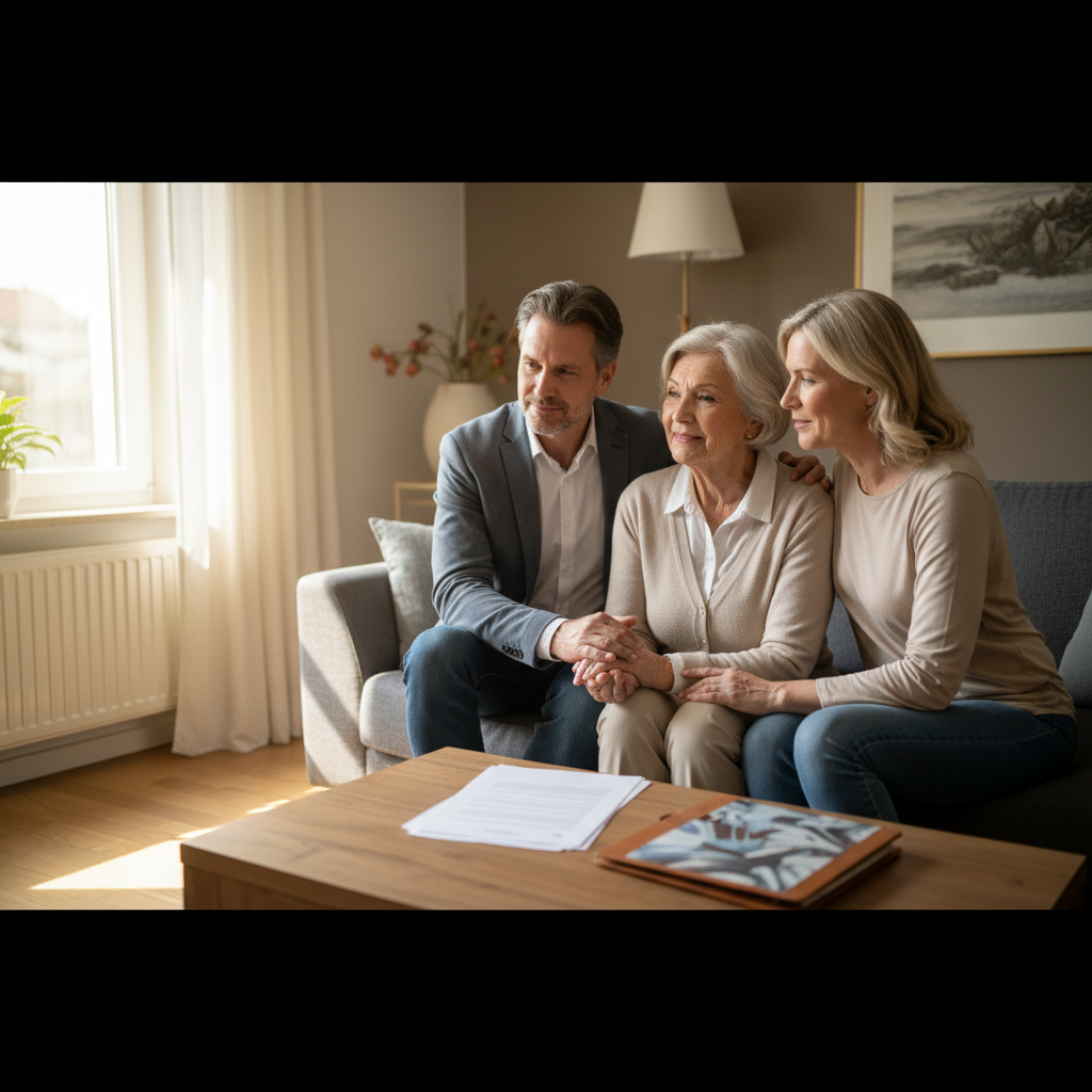Redaktionelles Bild mit Menschen zum Thema: Wie Sie Ihre Familie durch Vorsorge entlasten